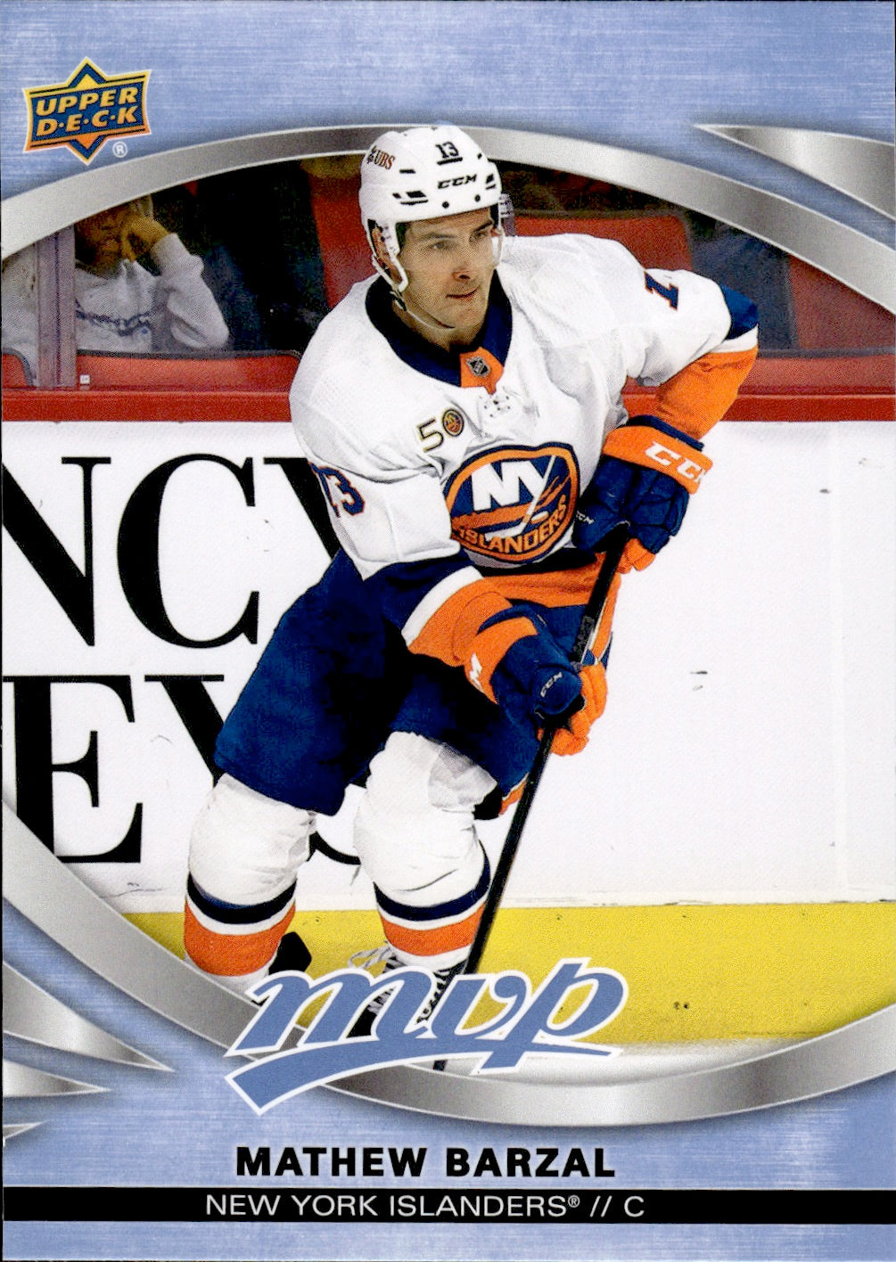 2023-24 Upper Deck MVP Hockey - Base #58 Mathew Barzal - New York Islanders