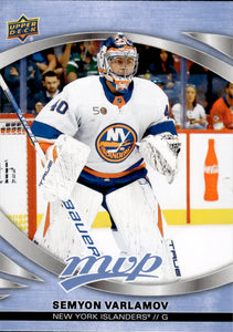 2023-24 Upper Deck MVP Hockey - Base #8 Semyon Varlamov - New York Islanders