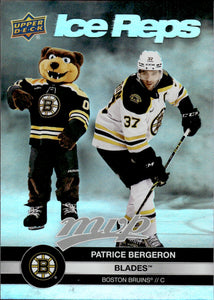 2023-24 Upper Deck MVP Hockey - Ice Reps #IR-21 Patrice Bergeron - Boston Bruins - Blades