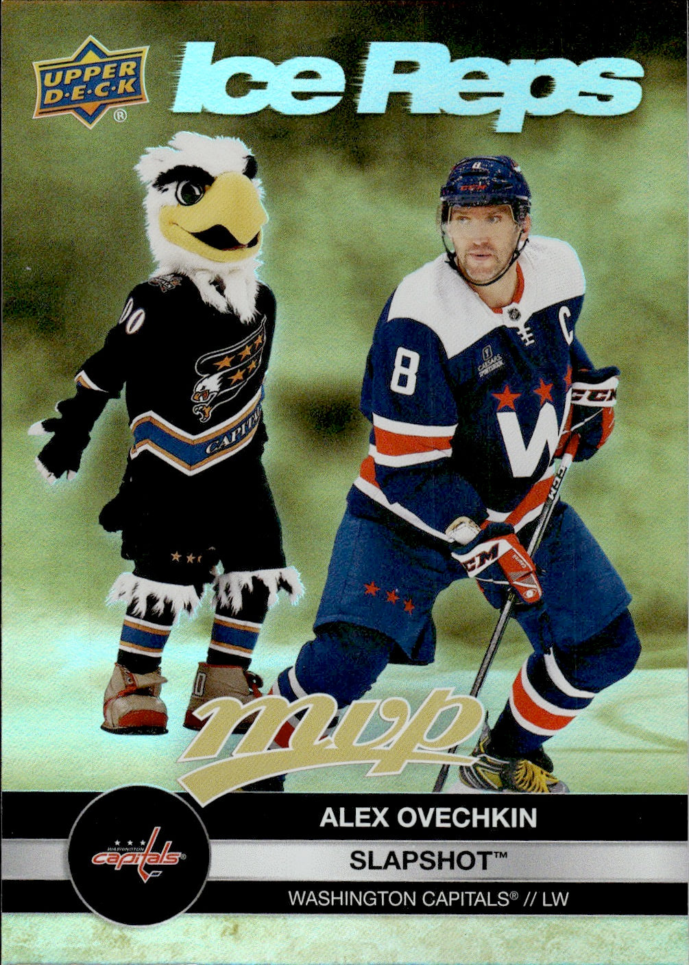 2023-24 Upper Deck MVP Hockey - Ice Reps #IR-7 Alex Ovechkin/Slapshot - Washington Capitals