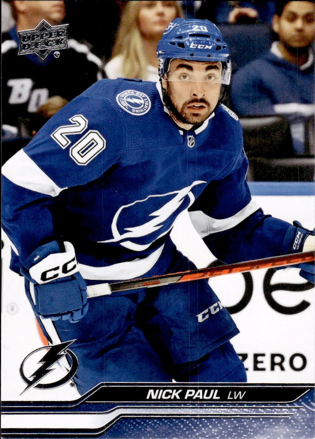 2023-24 Upper Deck Series 1 Hockey - Base #163 Nick Paul - Tampa Bay Lightning