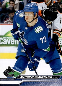 2023-24 Upper Deck Series 1 Hockey - Base #175 Anthony Beauvillier - Vancouver Canucks