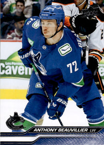 2023-24 Upper Deck Series 1 Hockey - Base #175 Anthony Beauvillier - Vancouver Cunucks