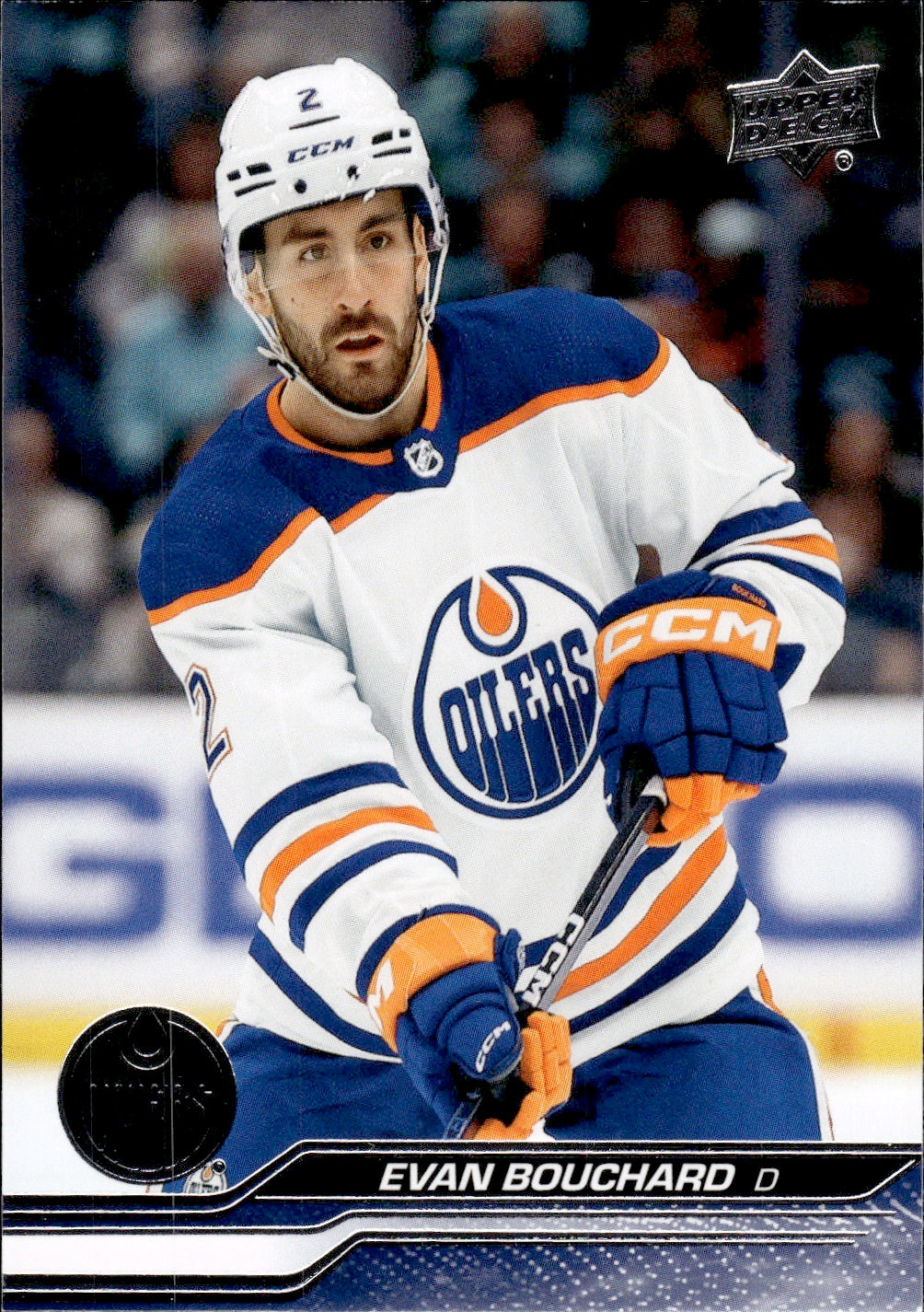 2023-24 Upper Deck Series 1 Hockey - Base #71 Evan Bouchard - Edmonton Oilers