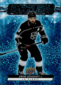 2023-24 Upper Deck Series 1 Hockey - Dazzlers - Blue #DZ-38 Drew Doughty - Los Angeles Kings