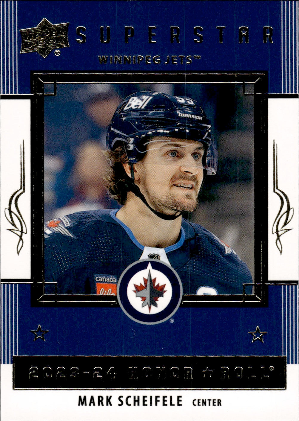 2023-24 Upper Deck Series 1 Hockey - Honor Roll - Superstar #HR-13 Mark Scheifele - Winnipeg Jets