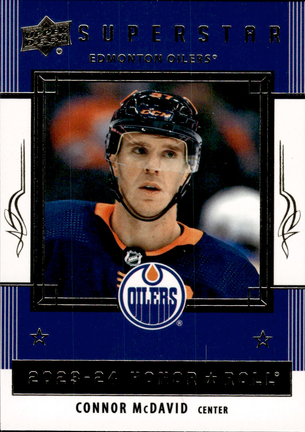 2023-24 Upper Deck Series 1 Hockey - Honor Roll - Superstar #HR-28 Connor McDavid - Edmonton Oilers