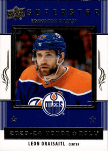 2023-24 Upper Deck Series 1 Hockey - Honor Roll - Superstar #HR-34 Leon Draisaitl - Edmonton Oilers