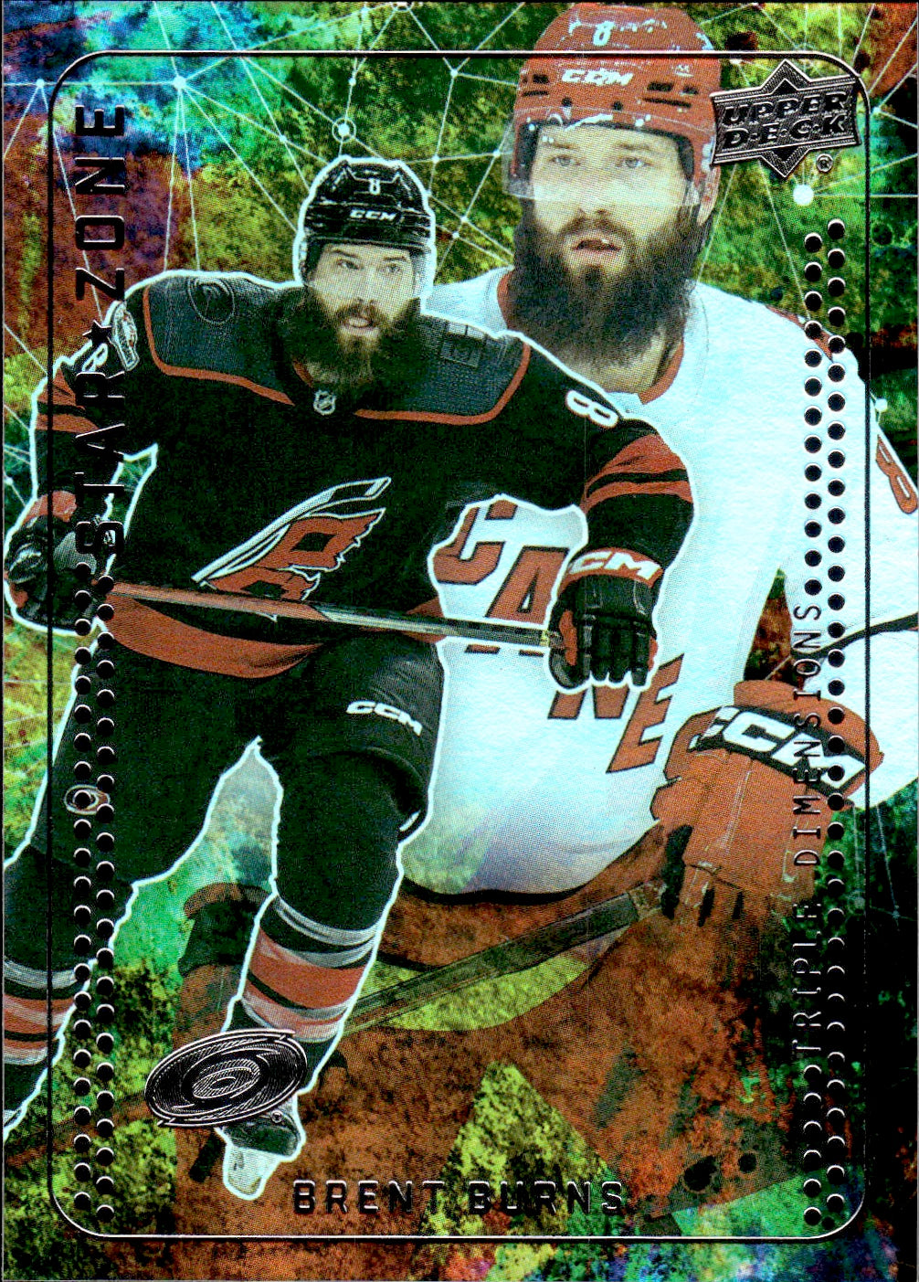 2023-24 Upper Deck Series 1 Hockey - Star Zone #SZ-17 Brent Burns - Carolina Hurricanes