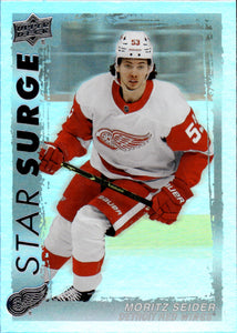 2023-24 Upper Deck Series 1 Hockey Star Surge #SS-5 Moritz Seider - Detroit Red Wings