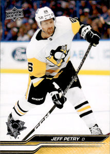 2023-24 Upper Deck Series 1 Hockey #142 Jeff Petry - Pittsburgh Penguins