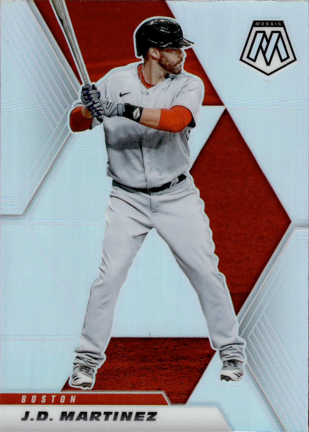 2022 Panini Mosaic Baseball #16 J.D. Martinez - Boston Red Sox