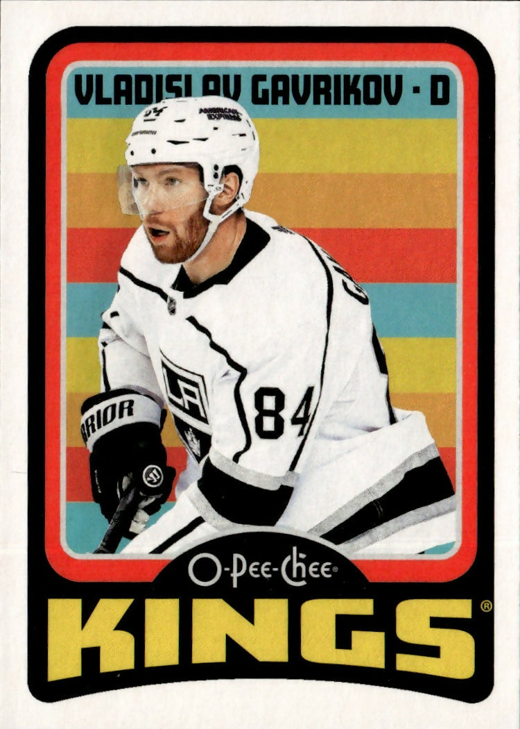 2024-25 Upper Deck O-Pee-Chee - Base - Retro #43 Vladislav Gavrikov - Los Angeles Kings - A