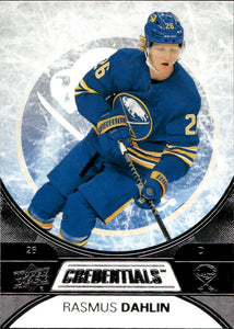 2021-22 Upper Deck Credentials - Base - #30 Rasmus Dahlin - Buffalo Sabres - A