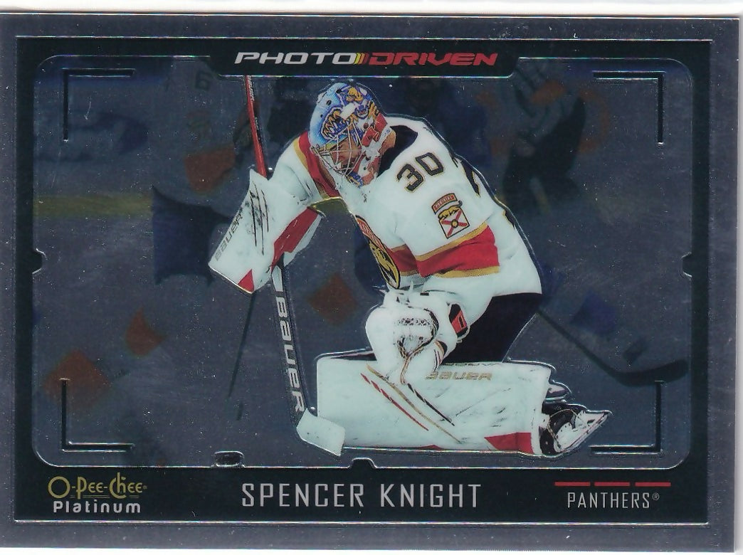 2021-22 Upper Deck O-Pee-Chee Platinum Hockey - Photo Driven #PD-11 Spencer Knight - Florida Panthers - A