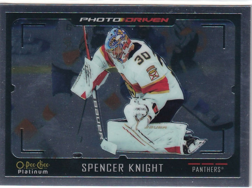 2021-22 Upper Deck O-Pee-Chee Platinum Hockey - Photo Driven #PD-11 Spencer Knight - Florida Panthers - A