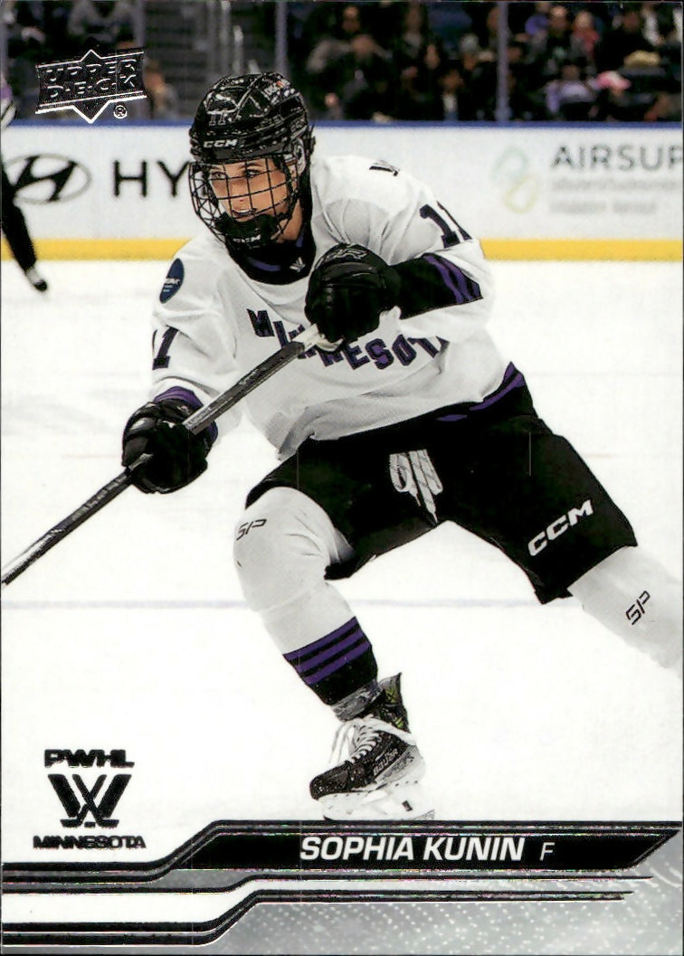 2024-25 Upper Deck PWHL Hockey - Base #44 Sophia Kunin - Minnesota Frost - A