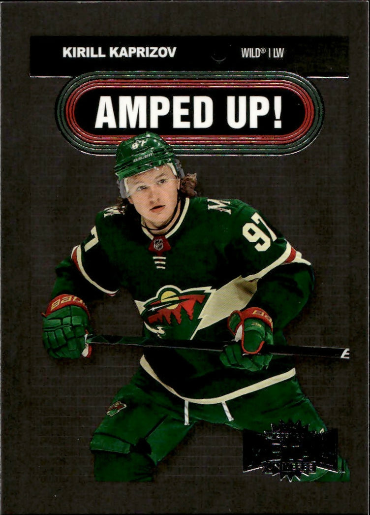2021-22 Upper Deck Skybox Metal Universe Hockey - Amped Up #AU-8 Kirill Kaprizov - Minnesota Wild - A