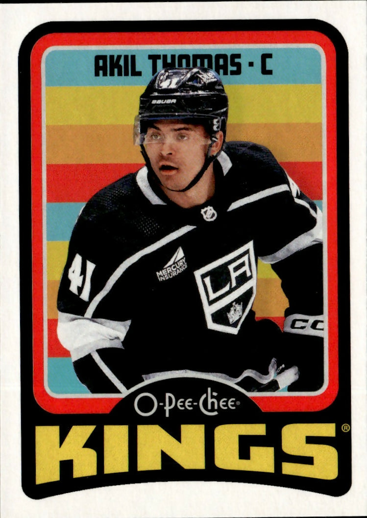 2024-25 Upper Deck O-Pee-Chee - Base - Retro #554 Akil Thomas - Los Angeles Kings - A