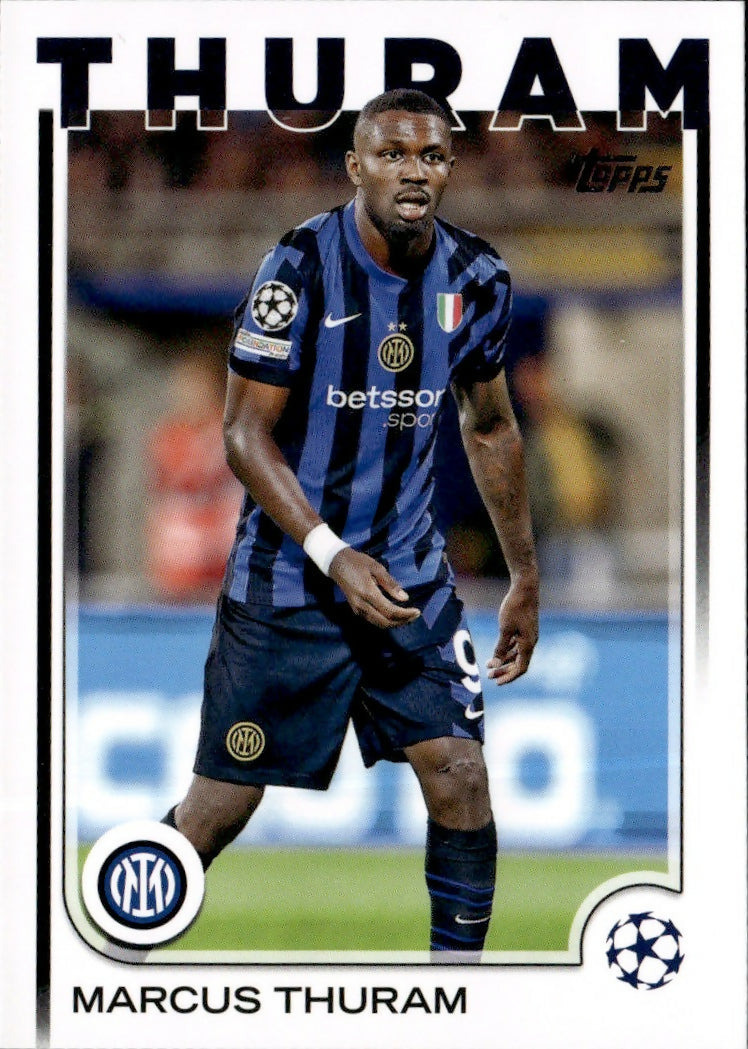 2024-25 Topps UEFA Club Competitions - Base #111 Marcus Thuram - FC internazionale Milano - A