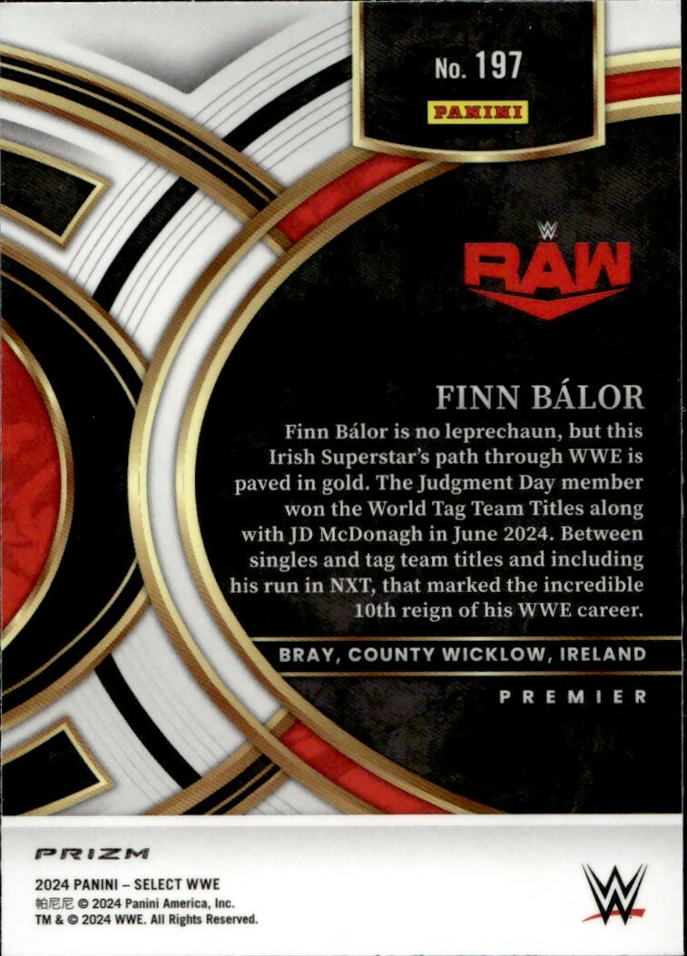 2024 Panini Select WWE - Premier - Prizm #197 Finn Balor - B