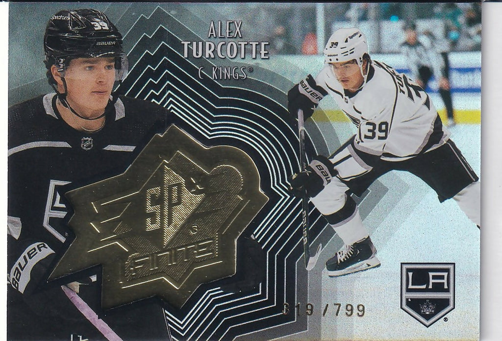 2021-22 Upper Deck SPx Finite Radiance #SF-24 Alex Turcotte Los Angeles Kings ba