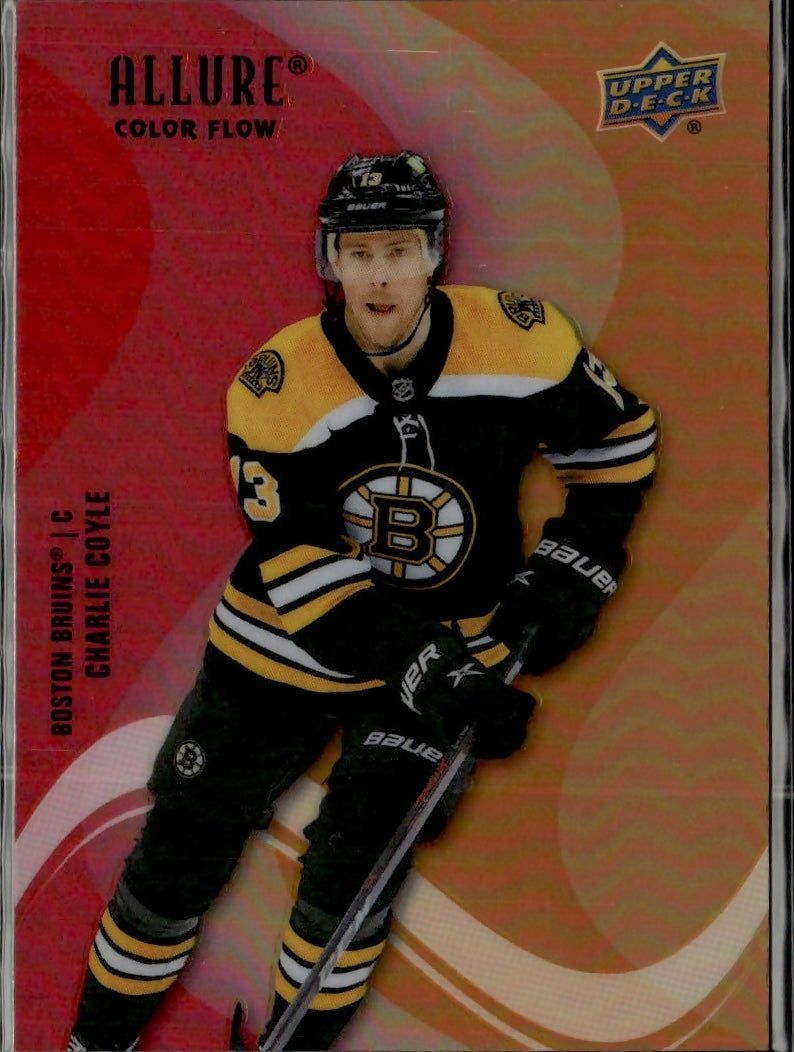 2022-23 Upper Deck Allure Hockey - Color Flow - Red-Orange #SF-43 Charlie Coyle - Boston Bruins