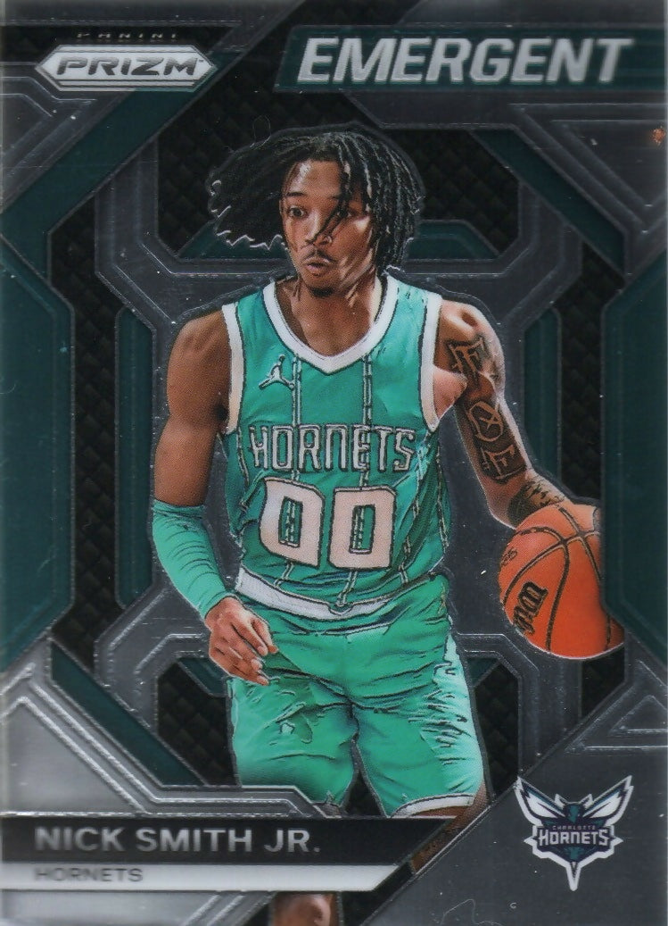 2023-24 Panini Prizm Basketball Emergent #10 Nick Smith Jr, Charlotte Hornets - A