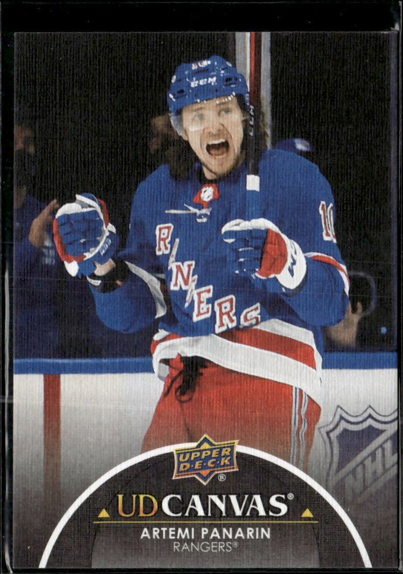 2021-22 Upper Deck UD Canvas Black #C174 Artemi Panarin New York Rangers