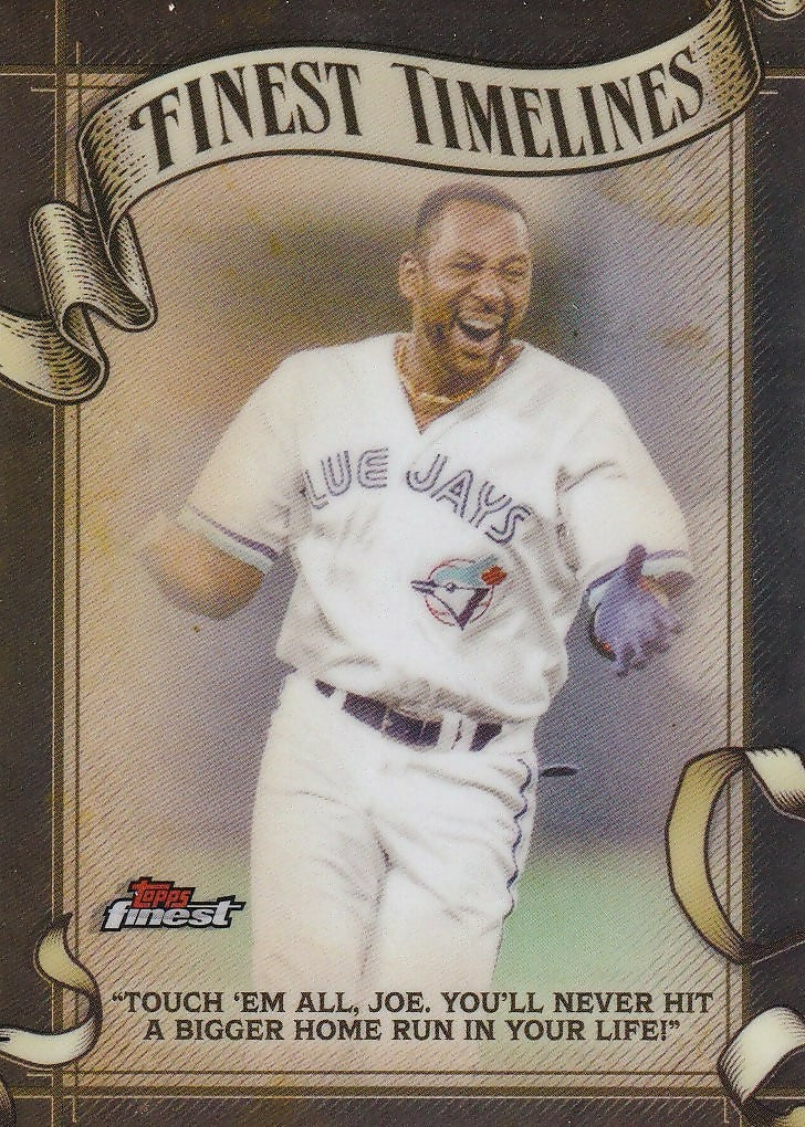 2025 Topps Finest - Finest Timelines #FT-16 Joe Carter Toronto Blue Jays