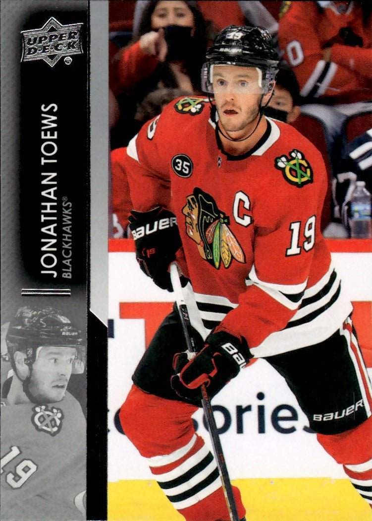 2021-22 Upper Deck Series 2 Hockey - Base #294 Jonathan Toews - Chicago Blackhawks - A