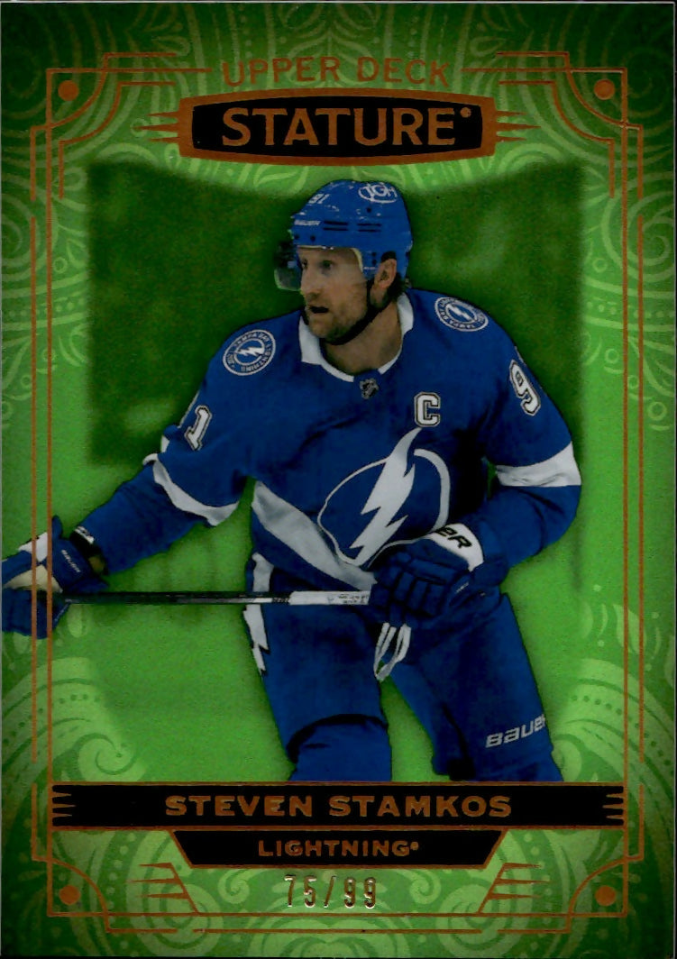 2022-23 Upper Deck Stature Hockey - Base - Green :99 #86 Steven Stamkos - Tampa Bay Lightning - A
