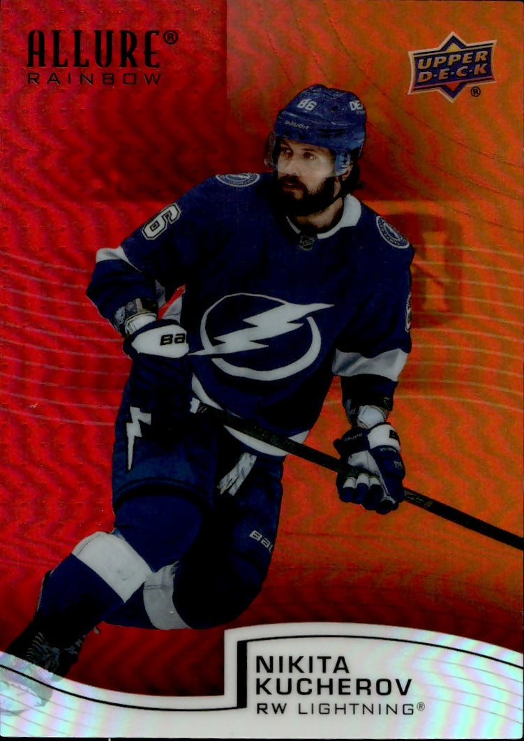 2021-22 Upper Deck Allure Hockey - Rainbow - Red Orange #R-99 Nikita Kucherov - Tampa Bay Lightning - A