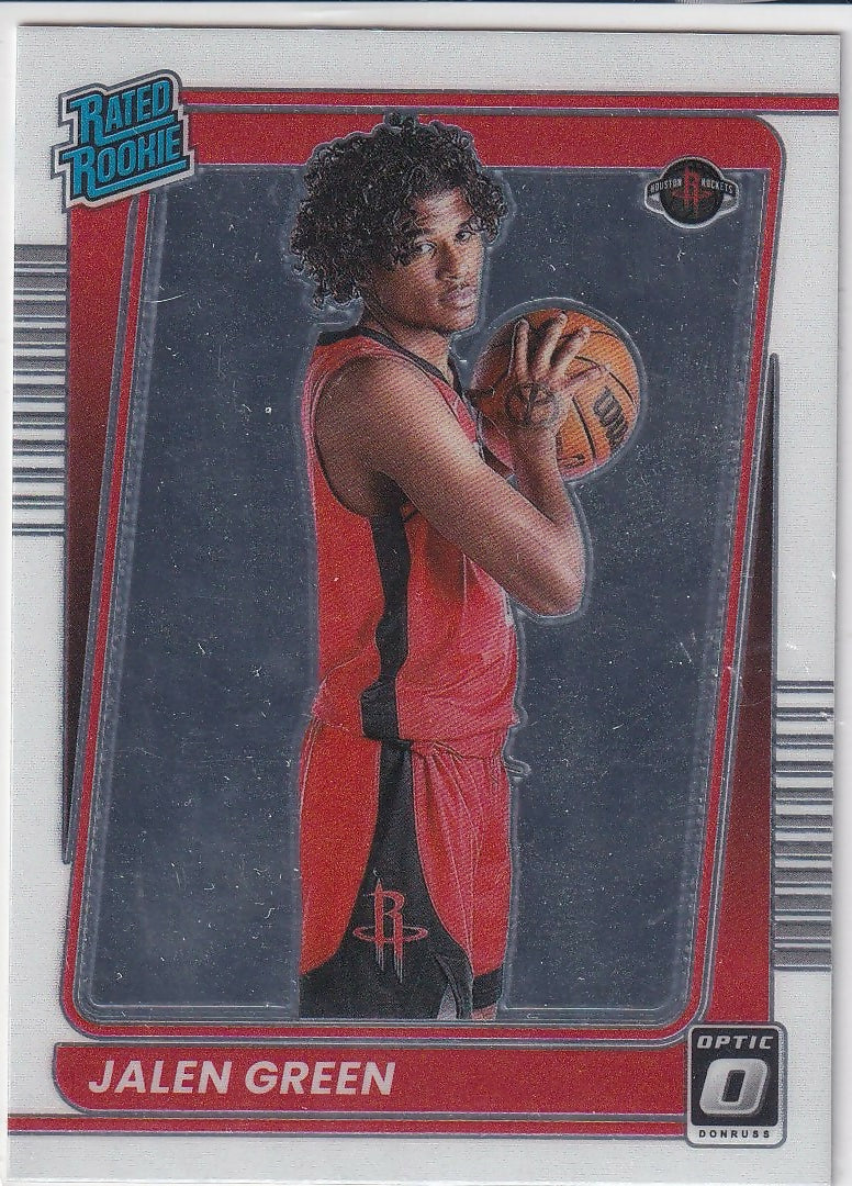 2021-22 Donruss Optic #159 Jalen Green Houston Rockets Rookie