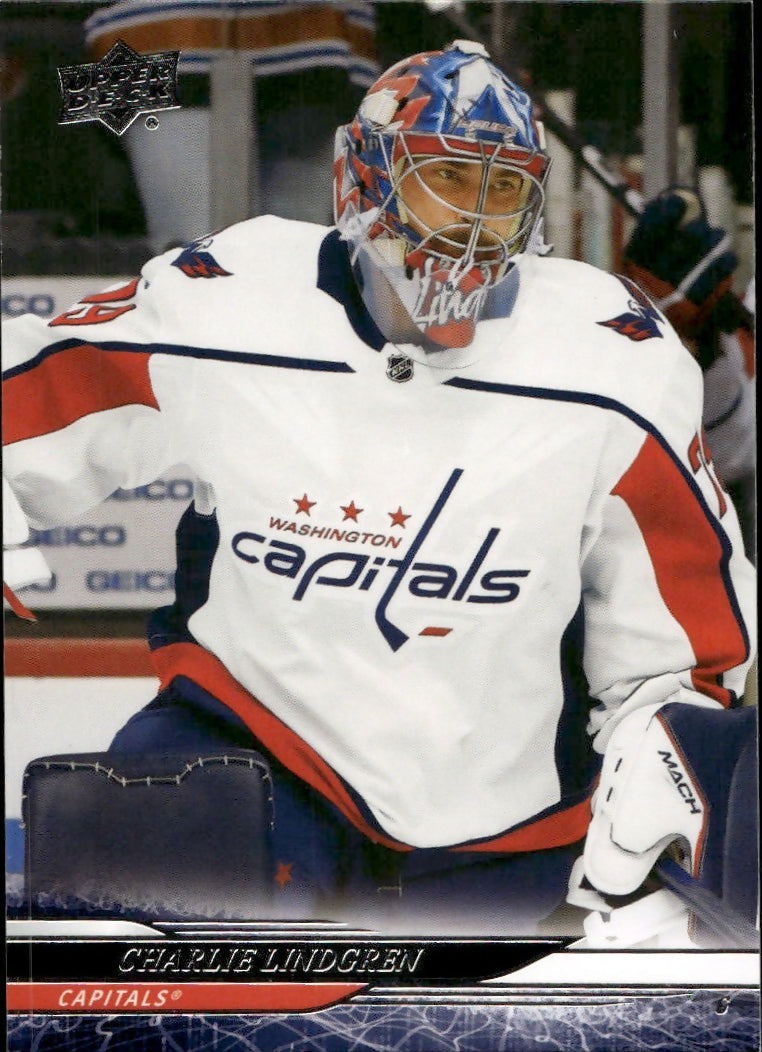 2024-25 Upper Deck Series 1 Hockey - Base #191 Charlie Lindgren - Washington Capitals - A