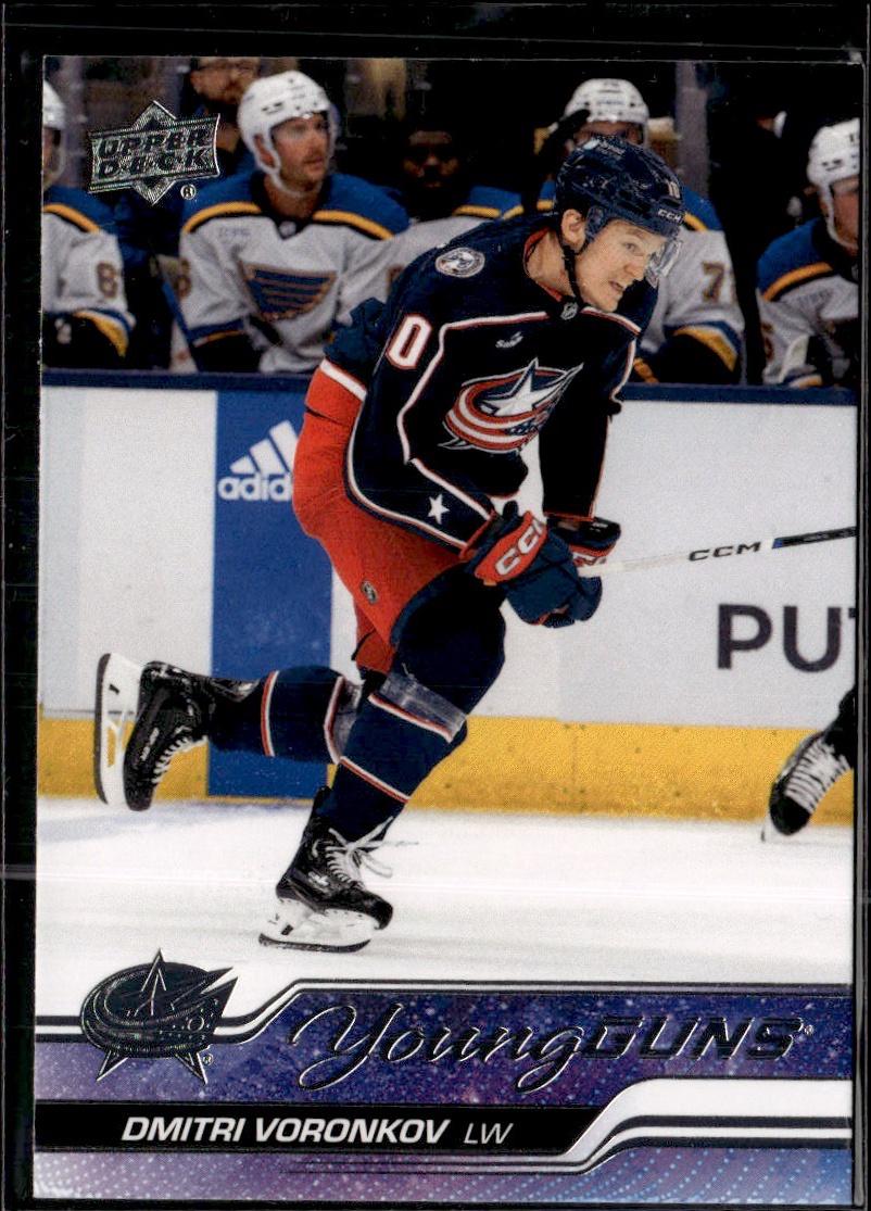 2023-24 Upper Deck Series 2 Hockey Base Young Guns #492 – Dmitri Voronkov (Columbus Blue Jackets)