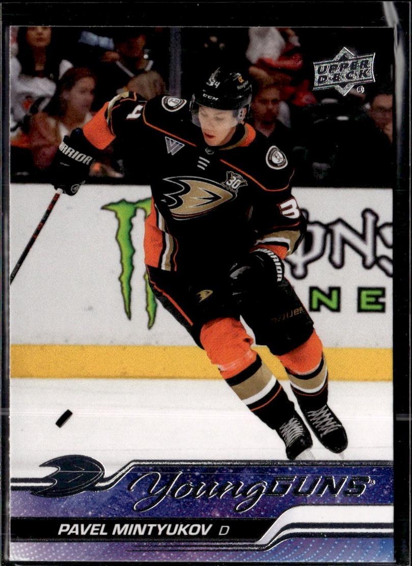 2023-24 Upper Deck Series 2 Hockey Base Young Guns #488 – Pavel Mintyukov (Anaheim Ducks)