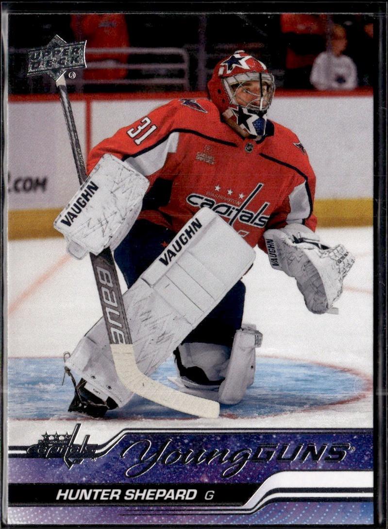 2023-24 Upper Deck Series 2 Hockey Base Young Guns #491 – Hunter Shepard (Washington Capitals)