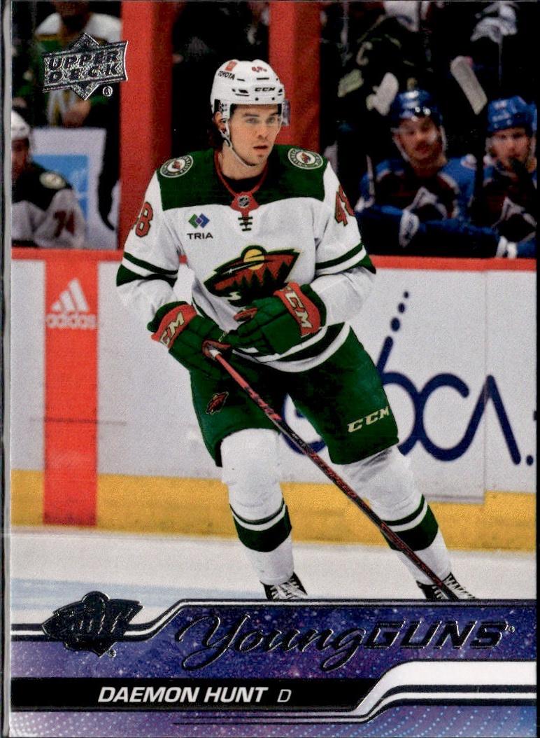 2023-24 Upper Deck Series 2 Hockey Base Young Guns #494 – Daemon Hunt (Minnesota Wild)