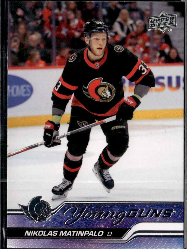 2023-24 Upper Deck Series 2 Hockey Base Young Guns #495 – Nikolas Matinpalo (Ottawa Senators)