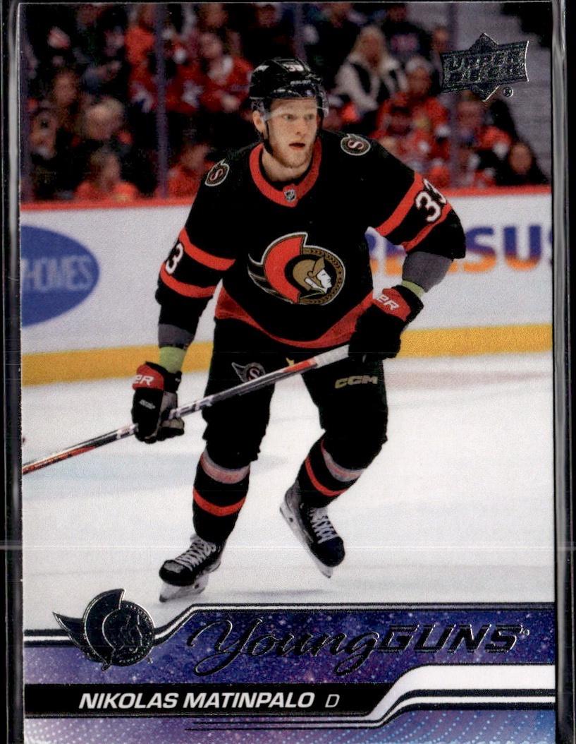 2023-24 Upper Deck Series 2 Hockey Base Young Guns #495 – Nikolas Matinpalo (Ottawa Senators)
