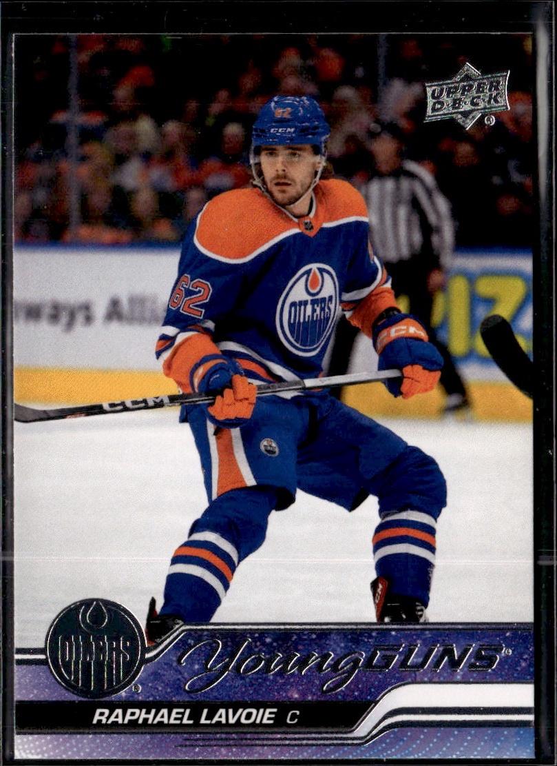 2023-24 Upper Deck Series 2 Hockey Base Young Guns #499 – Raphael Lavoie (Edmonton Oilers)