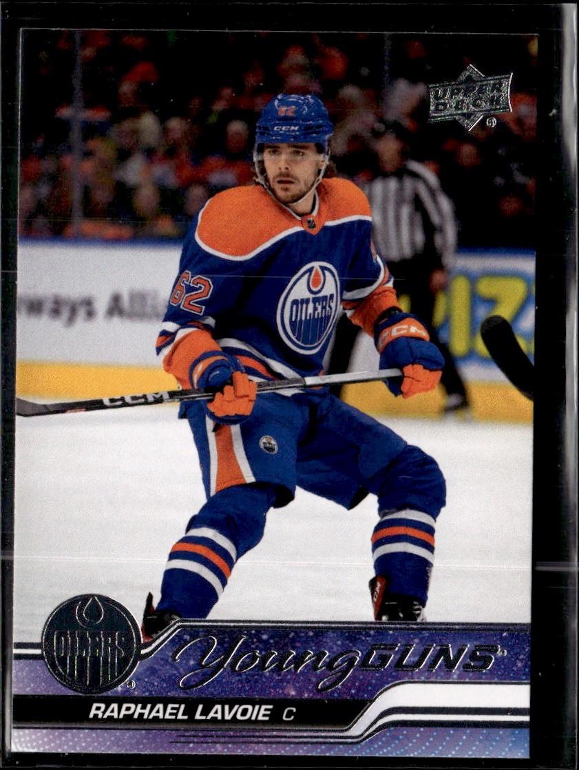 2023-24 Upper Deck Series 2 Hockey Base Young Guns #499 – Raphael Lavoie (Edmonton Oilers)