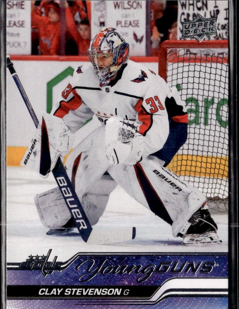 2023-24 Upper Deck Series 2 Hockey Base Young Guns #457 – Clay Stevenson (Washington Capitals)