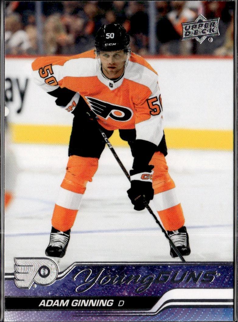 2023-24 Upper Deck Series 1 Hockey Base Young Guns #243 – Adam Ginning (Philadelphia Flyers)