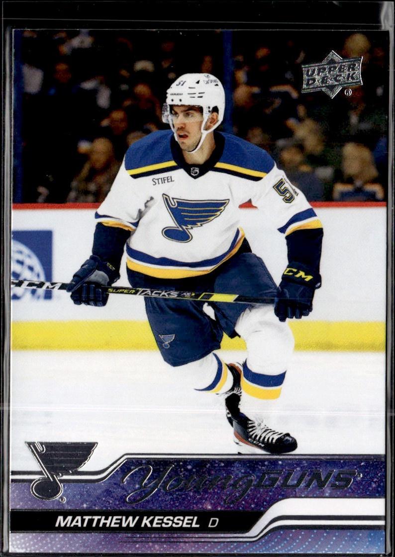 2023-24 Upper Deck Series 1 Hockey Base Young Guns #240 – Matthew Kessel (St. Louis Blues)