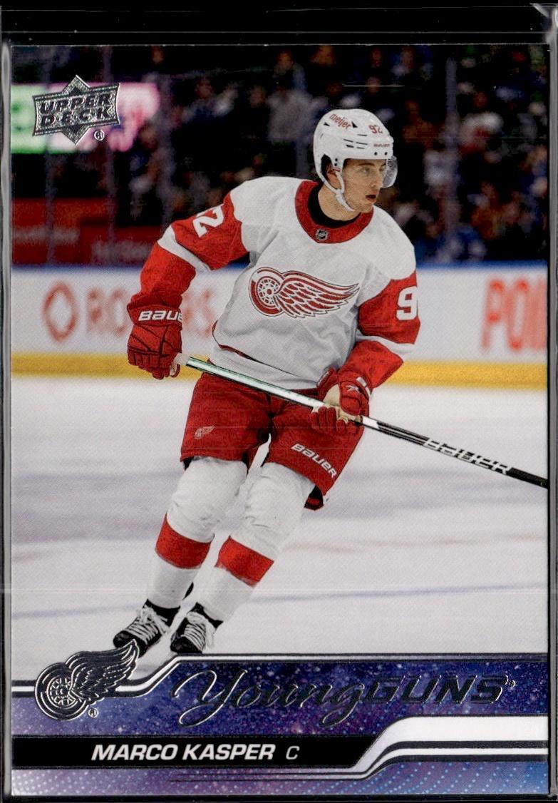 2023-24 Upper Deck Series 1 Hockey Base Young Guns #241 – Marco Kasper (Detroit Red Wings)