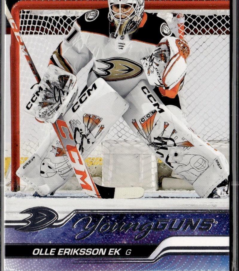 2023-24 Upper Deck Series 1 Hockey Base Young Guns #249 – Olle Eriksson Ek (Anaheim Ducks)
