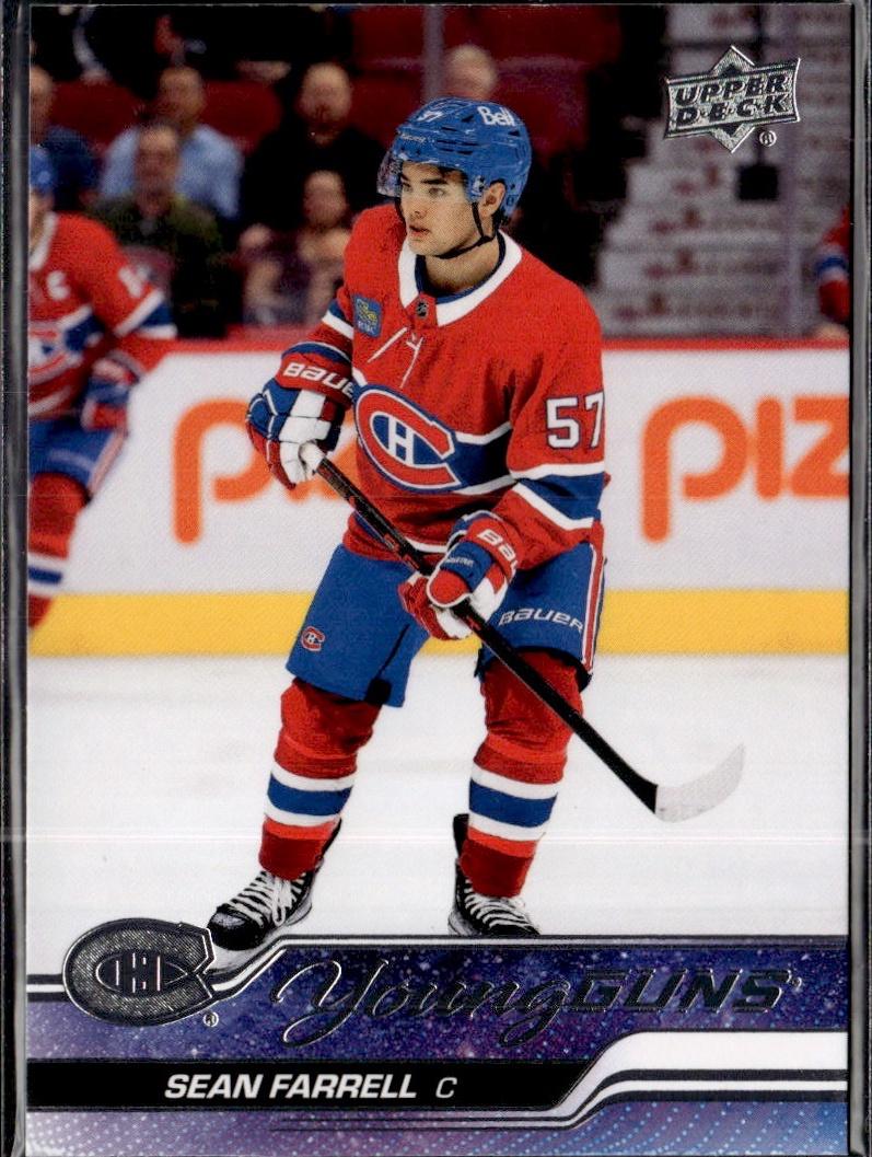 2023-24 Upper Deck Series 1 Hockey Base Young Guns #234 – Sean Farrell (Montreal Canadiens)