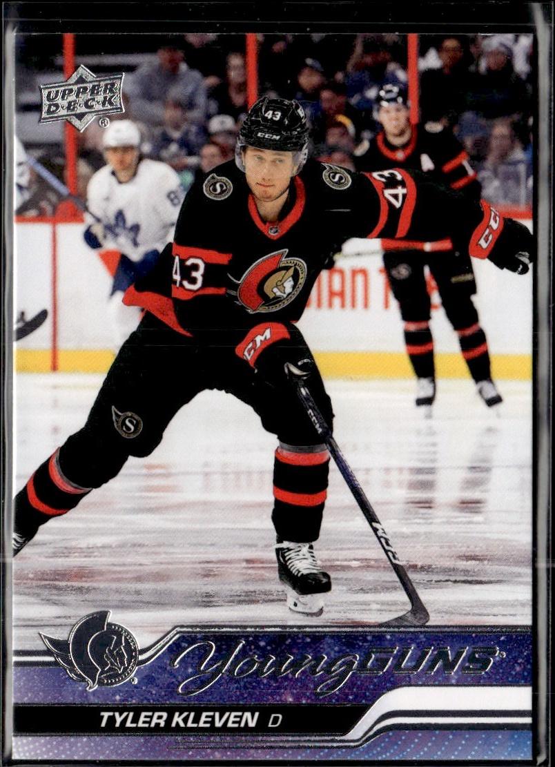2023-24 Upper Deck Series 1 Hockey Base Young Guns #235 – Tyler Kleven (Ottawa Senators)